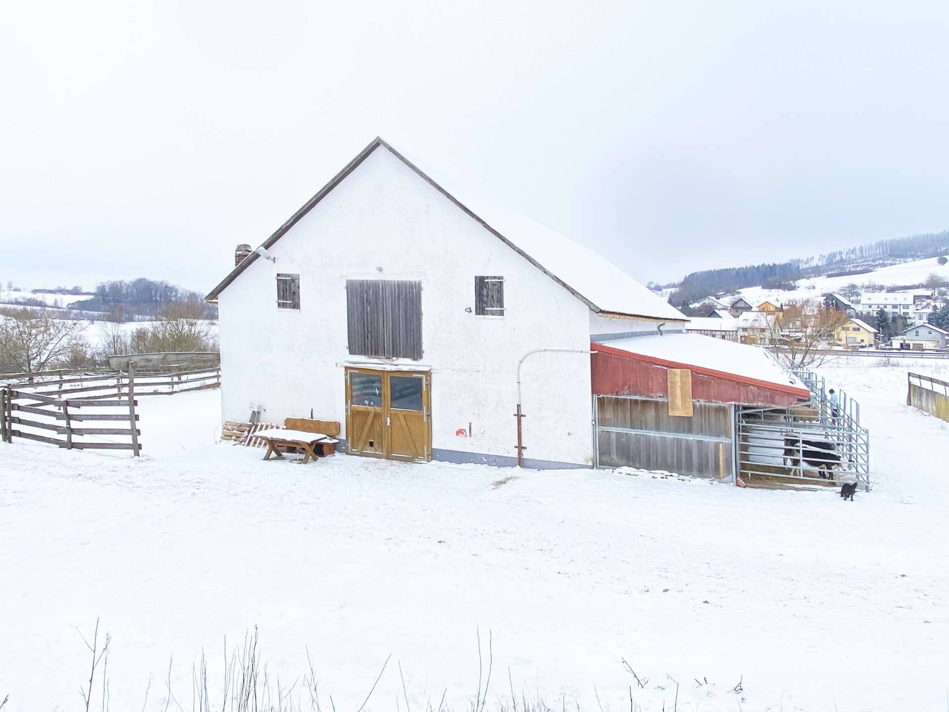 2. Stallanlage mit Außenboxen
